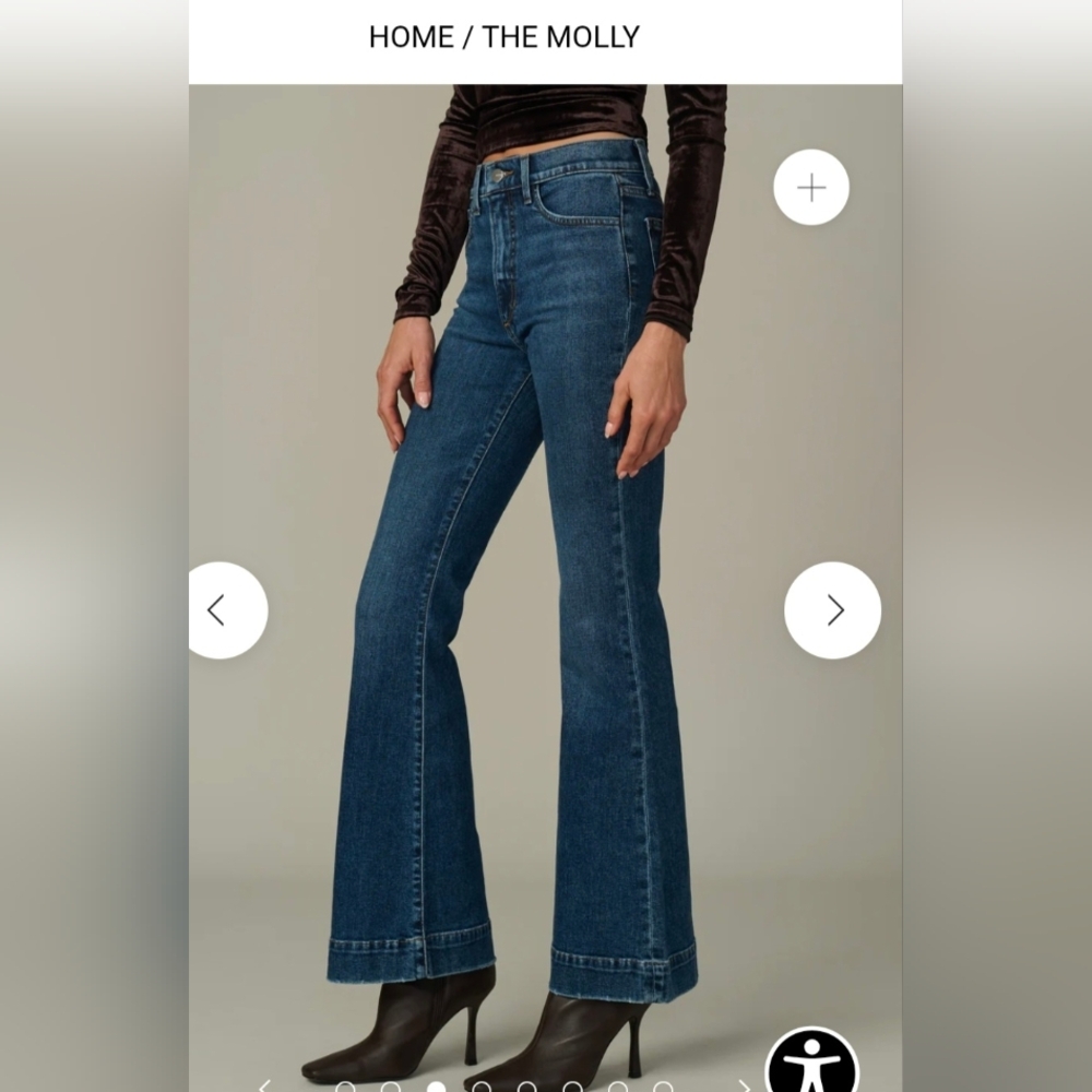NWT JOE’S Jeans The Molly High Rise Flare Jeans Trouser Premium 189 MSRP Size 25
